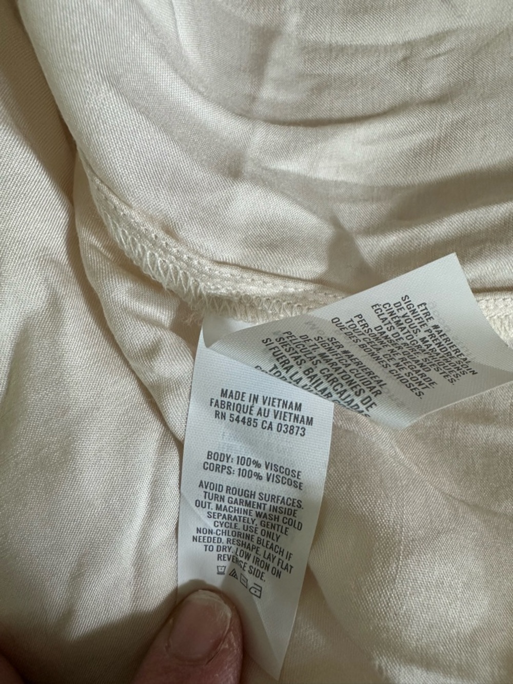 Aerie Off-Duty Satin Robe in cream size medium NWT - Picture 10 of 13